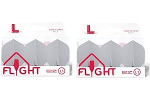 LSTYLE L1 Standard Dart Flights – Pre-Molded – Compatible with Soft & Steel Tip Darts