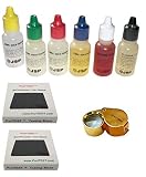 PuriTest Brand Gold Silver Test Set 10 14 18 22 Karat Solutions +Stones (2) Jewelers-Loop