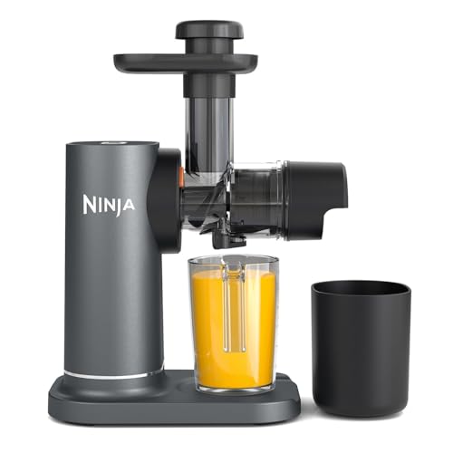 Ninja Cold Press Juicer Machine with Jug & Pulp Container, Grey JC151UK