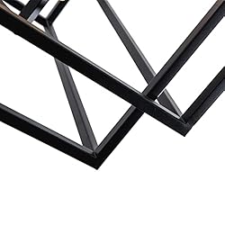 Maxax Modern Square Chandelier, 4-Light Farmhouse