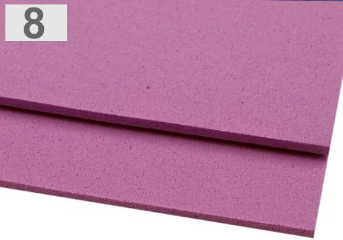 BUSDUGA Foam Rubber Plates, Pack of 20, Approx. 20 x 30 cm, DIN A4 Selectable (8 - Light Purple)