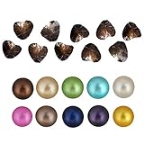 10PC Freshwater Cultured Love Wish Pearl Oyster with Round Pearl Inside 10 Colors (7-8mm)