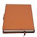 Dragonfly Refillable Writing Journal | Faux Leather Cover, Magnetic Clasp + Pen Loop | Blank Notebook | 200 Lined Pages, 5 x 8 Inches for Travel, Personal, Poetry | Brown | The Amazing Office