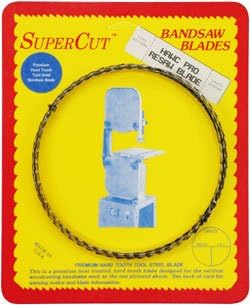 SuperCut B80H12T3 Hawc Pro Resaw Bandsaw Blades, 80" Long - 1/2" Width; 3 Tooth; 0.025" Thickness