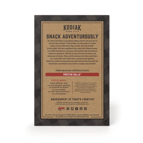 KODIAK OATMEAL PROTEIN BALL MIX, CHOCOLATE CHIP, HIGH PROTEIN, 100% WHOLE GRAINS, (PACK OF 1)
