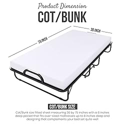 Utopia Bedding Cot Fitted Sheet - Bottom Sheet