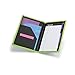 Samsill Fashion Portfolio for Women, Diamond Deboss Design, Junior Size Writing Pad, 5 x 8 inches (Lime Green)
