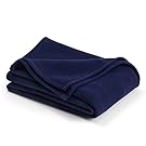 The Original Vellux Blanket - King, Soft, Warm, Insulated, Pet-Friendly, Home Bed & Sofa - Navy