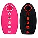 Coolbestda 2Pcs Rubbber 5 Buttons Smart Key Fob Cover Case Skin Glove for 2018 2019 2020 2021 Nissan Armada Rogue Maxima Altima Sedan Pathfinder