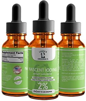 Nascent Iodine Supplement - High Potency Liquid Drops for Thyroid Support to Improve Energy & More