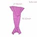 FYHAP Mermaid Blanket, Mermaid Tail Blanket Soft All Seasons for Kids,Sofa Quilt Living Room Super Sleeping Bags (Kids Pink)