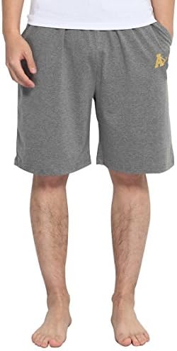 Men's Sleep Shorts Cotton Knit Sleep Shorts & Lounge Wear (XL, deep gray)