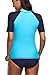 Sociala Women's Short Sleeve Rash Guard Swim Shirt UPF 50+ Rashguard Swimsuit