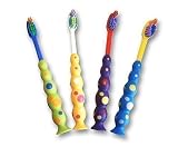 Dental Aesthetics UK Childrens Toothbrushes Set Of 4 Sucker Brushes For Brushing Kids Teeth