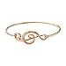 SENFAI Elegant Musical Note Deisgn Bangle Openable Hook Bracelet Bangle Jewellery