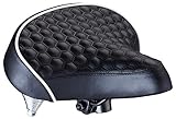 Schwinn Comfort Bike Seat, Quilted, Wide Cruiser Saddle, Black