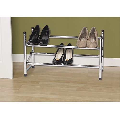 Household Essentials 2101 Expandable TwoTier Shoe Rack Adjustable