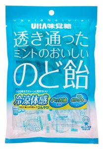 味覚糖 透き通ったミントのおいしいのど飴