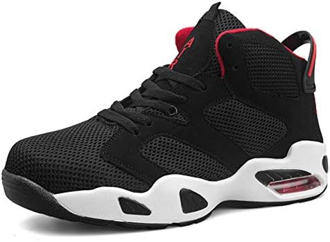 JHHXW Basketball Shoes air Cushion Boots Non-Slip wear-Resistant mesh Breathable Ultra Light Sports Running Shoes Men and Women Couple Shoes