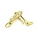 2PCS Vintage Solid Brass Key Ring Belt U Hook Wallet Chain FOB Clip Biker Anchor Shackle Fish Hook Keychain in Brass Mens Nautical Gift,Brass Fishhook Keychain Shackle Split Ring Motorcycle Keyring