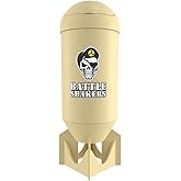 Battle Shakers Bomb Shaker Cup | Military Themed Shaker Bottle | Leak-Proof Protein Cup with Storage Compartment | Mix Protein Powders & More | Durable & Dishwasher Safe | Desert Sand 20 Oz