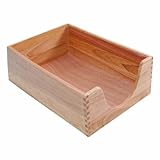 Carver Double Deep Wood Desk Tray, Legal Size, 16 x 11 x 5.5 Inches, Oak Finish (CW08221)