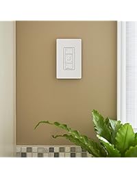 Lutron Caseta   Regulador electrónico inalámbrico de bajo voltaje en la pared, PD 5NE WH, 500.0watts