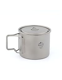 Hamans   Taza de titanio ultraligera portátil de 5
