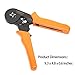 Signstek Crimper Plier HSC8 6-4 Adjusting Ratcheting Square Ferrule Wire Cable Crimper Plier Crimping Crimp Tool AWG23-10 Orange