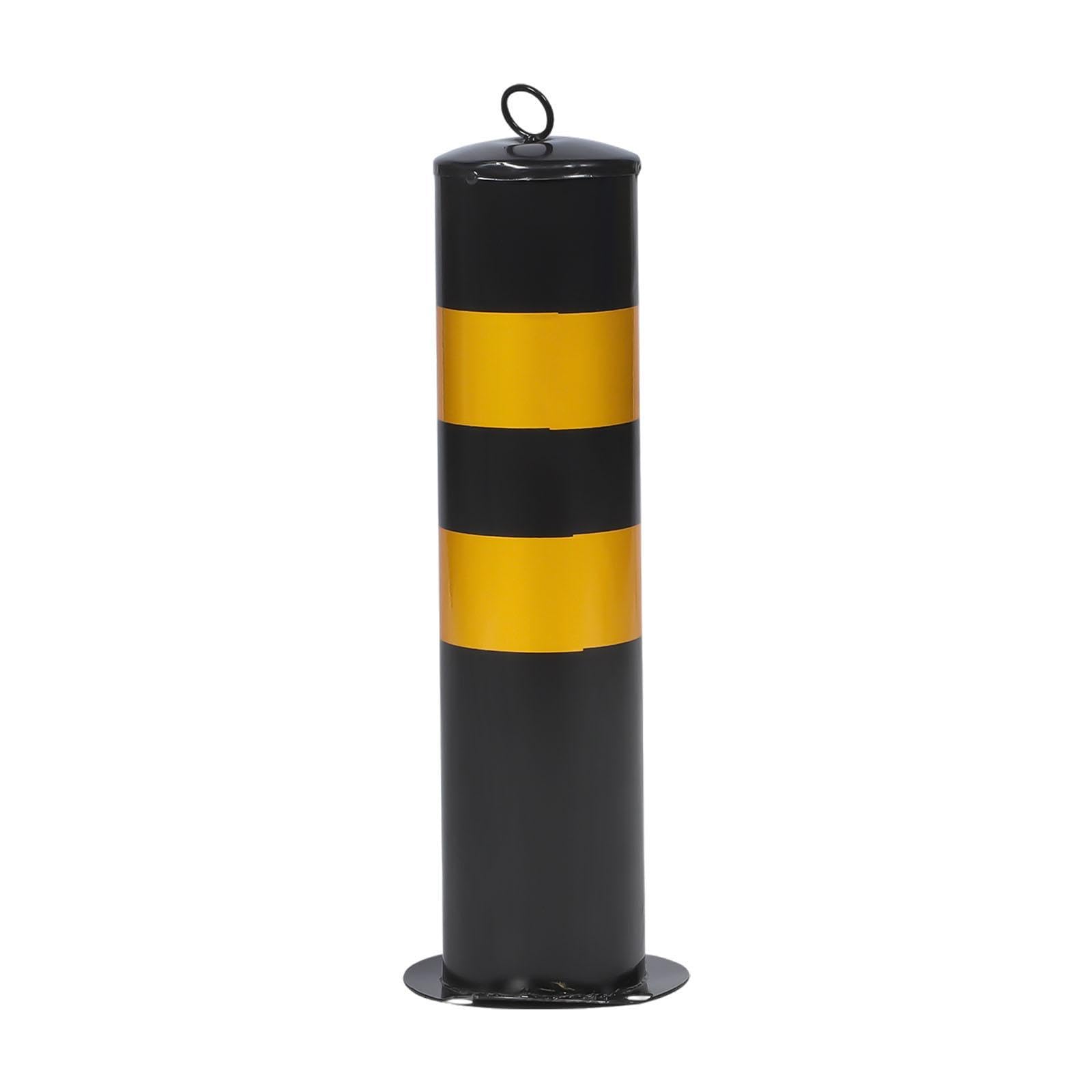 Amagogo Safety Bollard Post Safe Bollard Accessories Metal Parking Bollards Driveway Post Bollard 20'' H Parking Barriers for Residential Communities Cross Street Lanes