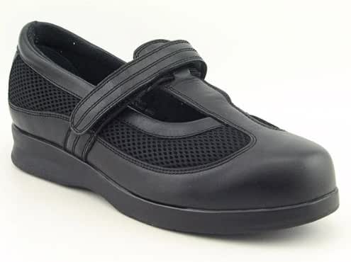 Amazon.com | Drew Desiree Wide Mary Janes Shoes Black Womens | Flats