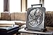 O2COOL Treva 10 inch Rechargeable Portable Fan Smart Power Air Circulator. Plug-In AC Adapter and Battery Powered, USB Charging Port, For Camping Travel and Indoors Use