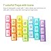 AUVON iMedassist Weekly Pill Organizer 3-Times-A-Day, Portable 7 Day Pill Box Case with Large Separate Compartments to Hold Medication, Vitamins, Fish Oil and Supplements.