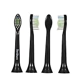SoniShare Diamond Clean Replacement Heads for Philips Sonicare Toothbrushes, 4 Pack