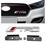 Brand New JDM TRD CHROME Metal TRD Front Grille Grill Badge Emblem
