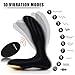PALOQUETH Male Vibrating Prostate Massager Sex Toy with 2 Powerful Motors & 10 Stimulation Patterns for Wireless Remote Control Anal Pleasure, Unisex G Spot Vibrator Anal Sex Toy, Black
