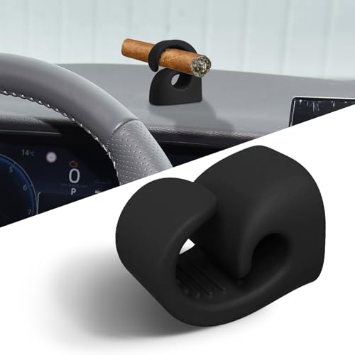 HQRNYP Cigar Holder Set, Cigar Holder for Golf Cart, Portable Silicone Clip for Golf Carts, Car Accessories Convenient Magnetic Clip Mount with Metal Pads Fit for Golfing Grilling Fishing (Black) at Amazon