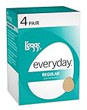 L'eggs Women's Everyday Regular Panty Hose, Suntan, A