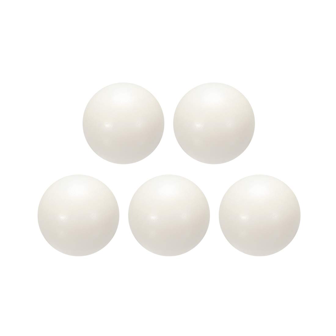 sourcing map 1-inch PA Nylon Solid Plastic Balls, Precision Bearing Ball 5pcs