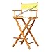 Casual Home 30-Inch Solid Wood Director Chair, Honey Oak Frame