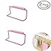 Vivian Over Cabinet Towel Ring Rack Bathroom Kitchen Cupboard Hanging Holder Set of 2 PCS (Pink)