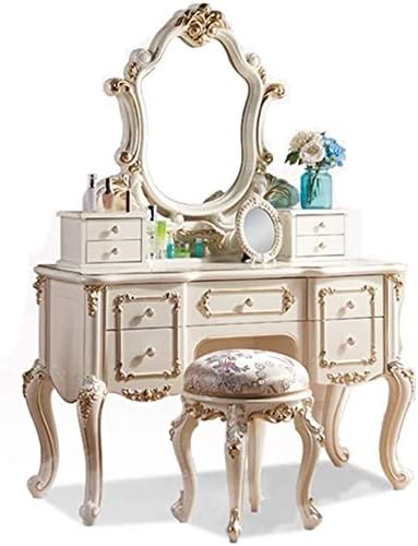 ドレッサー 化粧台 鏡台 椅子付き スツール 収納 女の子のためのドレッサー表ドレッシングテーブル