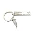 Meiligo Trucker Husband gift Drive Safe Keychain I Need You Here With Me for husband dad gift (Wing Keychain)
