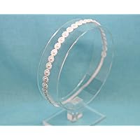 Petite White Pearl Elastic Halo Headband