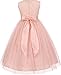 Little Girls Lace Detailing Overlay Tulle Flowers Girls Dresses