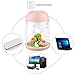 Loneyshow Micro Landscape humidifier Diffuser 180ml Cool Mist Humidifier with Adjustable Mist Mode, Waterless Auto Shut-Off (Pink)