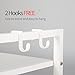 SINGAYE 2 Tier Storage Rack for Kitchen,Storage Shelf,Countertop Shelf Organizer，Square Tube Kitchen Storage Racks,White