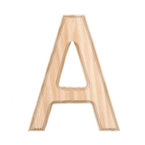 6" Blank Unfinished Wooden Letter A