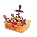 B. toys- Bristle Block Spinaroos - Creative Building Block Playset- 75 pcs- The Official Bristle Blocks - Toy Building Blocks for Toddlers