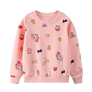 JinBei Sweatshirt Voor Baby Meisjes Kinderen Trui T-Shirt Lange Mouwen Casual Katoen Leuke Cartoon Animal Tops, T-Shirts…